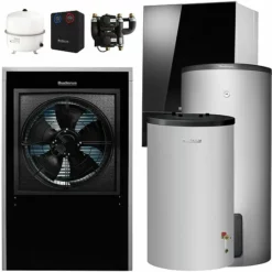 Buderus WLW196i-6 IR E Logaplus Wärmepumpen-Paket Mit Warmwasserspeicher SH290 RS-B + Pufferspeicher P120.5 S-B Für Heizkreis - 7739616792