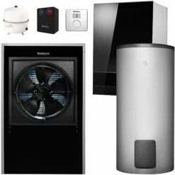 Buderus WLW196i-11 IR E Logaplus Wärmepumpen-Paket Mit Warmwasserspeicher SH400 RS-B + Regelung RC100 H Für Heizkreis - 7739610193