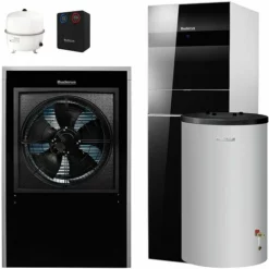 Buderus WLW196i-14 IR T190 Logaplus Wärmepumpen-Paket Mit Pufferspeicher P200.5 S-B Für Heizkreis - 7739613056