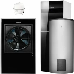 Buderus WLW196i-14 IR TP120 Logaplus Wärmepumpen-Paket Mit Warmwasserspeicher SH400 RS-B - 7739616377