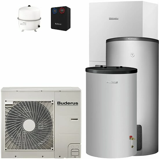 Buderus WPLS6.2 RE Logaplus Split Wärmepumpen-Paket WPLS.2-7 Mit Warmwasserspeicher SH290 RS-B + Pufferspeicher P120.5 Für Heizkreis - 7739613195 1 Buderus WPLS6.2 RE Logaplus Split Wärmepumpen-Paket WPLS.2-7 Mit Warmwasserspeicher SH290 RS-B + Pufferspeicher P120.5 Für Heizkreis - 7739613195