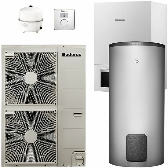 Buderus WPLS13.2 RE Logaplus Split Wärmepumpen-Paket WPLS.2-3 Mit Warmwasserspeicher SH400 RS-B + Bedieneinheit RC100H Für Heizkreis - 7739613037 1 Buderus WPLS13.2 RE Logaplus Split Wärmepumpen-Paket WPLS.2-3 Mit Warmwasserspeicher SH400 RS-B + Bedieneinheit RC100H Für Heizkreis - 7739613037