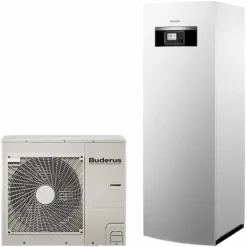 Buderus Split Luft-Wasser-Wärmepumpe Logatherm WPLS8.2 RTS Mit Integrierten 184l Warmwasserspeicher Mit Solarwärmetauscher - 7739606557