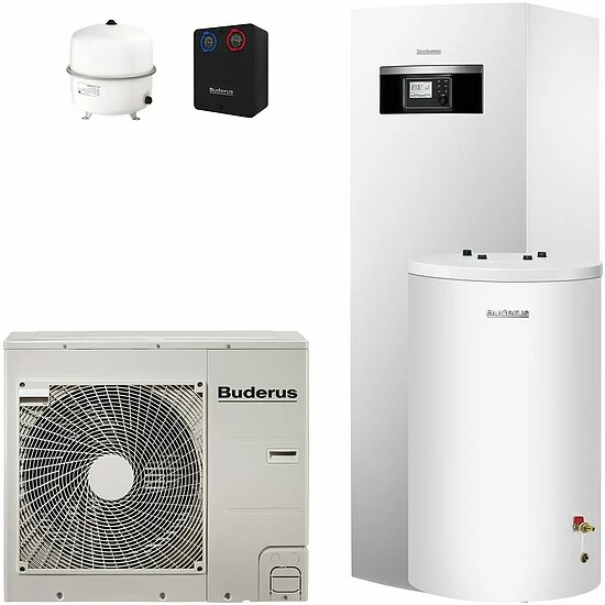 Buderus WPLS8.2 RT Logaplus Split Wärmepumpen-Paket WPLS.2-8 Mit Pufferspeicher P120/5 W Für Heizkreis - 7739613200 1 Buderus WPLS8.2 RT Logaplus Split Wärmepumpen-Paket WPLS.2-8 Mit Pufferspeicher P120/5 W Für Heizkreis - 7739613200