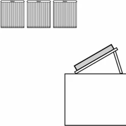 Vaillant Montage-Set 9.081 Flachdach Für 3 Röhrenkollektoren VTK 1140 Nebeneinander Ohne Beschwerung - 0020144777