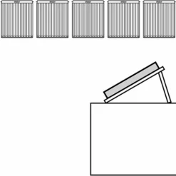 Vaillant Montage-Set 9.083 Flachdach Für 5 Röhrenkollektoren VTK 1140 Nebeneinander Ohne Beschwerung - 0020144779