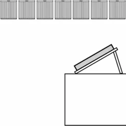 Vaillant Montage-Set 9.085 Flachdach Für 7 Röhrenkollektoren VTK 1140 Nebeneinander Ohne Beschwerung - 0020144781