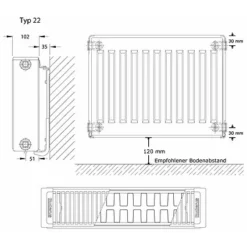 Buderus Logatrend C-Profil Kompakt-Heizkörper H 500 Mm L 2300 Mm Typ 22 - 2703/1715 Watt 9 Buderus Logatrend C-Profil Kompakt-Heizkörper H 500 Mm L 2300 Mm Typ 22 - 2703/1715 Watt -Wolf Verkaufsgeschäft heizkoerper c profil 22 01 4 48