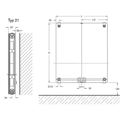 Buderus Logatrend CV-Plan Vertikal-Heizkörper H 1.800 Mm L 900 Mm Typ 21 - 2100/1320 Watt 7 Buderus Logatrend CV-Plan Vertikal-Heizkörper H 1.800 Mm L 900 Mm Typ 21 - 2100/1320 Watt – Bild 7