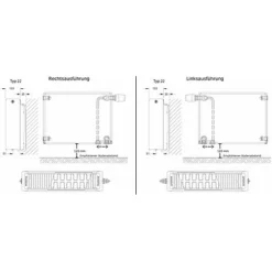 Ventil-Heizkörper Buderus Logatrend VC-Plan H 600 Mm L 800 Mm Typ 22 - 1065/678 Watt - Rechtsanschluss 13 Ventil-Heizkörper Buderus Logatrend VC-Plan H 600 Mm L 800 Mm Typ 22 - 1065/678 Watt - Rechtsanschluss -Wolf Verkaufsgeschäft heizkoerper vc plan 22 01 6 33