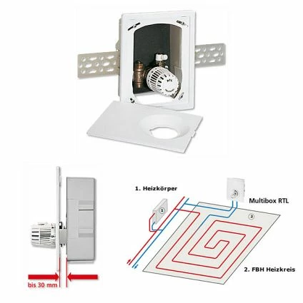 HEIMEIER Multibox RTL Unterputz - Rücklauftemperaturbegrenzer Für Fußbodenheizung - 9304-00.800 2 HEIMEIER Multibox RTL Unterputz - Rücklauftemperaturbegrenzer Für Fußbodenheizung - 9304-00.800 – Bild 2