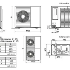Vaillant Wärmepumpenpaket 4.341 AroTHERM Plus VWL 125/6 A S2 Mit Hydraulikstation, Regelung VRC 720/2 - 8000015345 -Wolf Verkaufsgeschäft vaillant arotherm plus 2 vwz 6 1