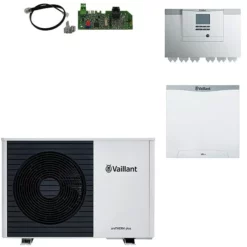 Vaillant Wärmepumpenpaket 4.051 AroTHERM Plus VWL 55/6 A S2 Mit Steuerungssystem DIA, Mischer- Und Solarmodul VR 71 - 8000015359
