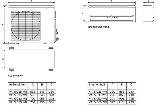 Vaillant Mono-Split Wandklimagerät ClimaVAIR Exclusive VAI 5-035 - 0010029573 2 Vaillant Mono-Split Wandklimagerät ClimaVAIR Exclusive VAI 5-035 - 0010029573 – Bild 2