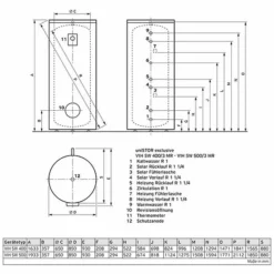 Vaillant Solar-Warmwasserspeicher UniSTOR Exclusive VIH SW 400/3 MR Für Wärmepumpe - Bodenstehend - 0010020670 -Wolf Verkaufsgeschäft vaillant solarspeicher uniSTOR exclusive vih 2