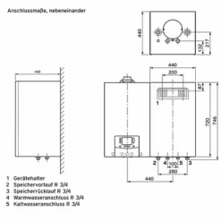 Vaillant Warmwasser-Schichtladespeicher ActoSTOR VIH QL 75/2 B Rechtsmontage - Wandhängend - 0010029868 -Wolf Verkaufsgeschäft vaillant warmwasserspeicher actoSTOR vih ql2 2