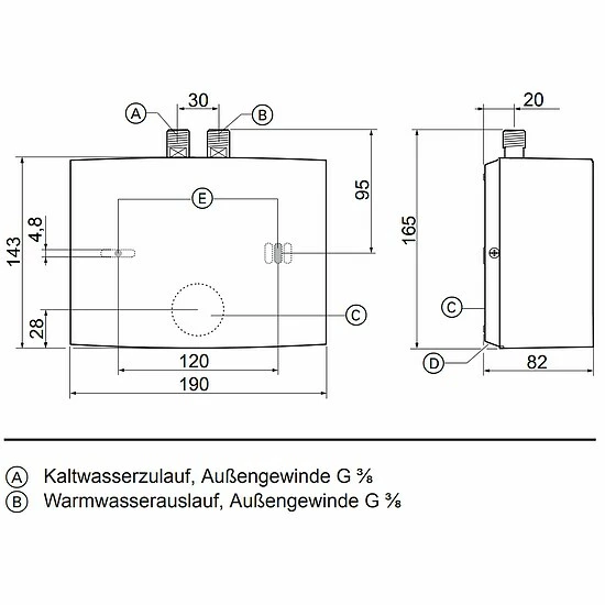 Viessmann Mini-Durchlauferhitzer Vitotherm EI5, 5,7 KW - ZK03814 5 Viessmann Mini-Durchlauferhitzer Vitotherm EI5, 5,7 KW - ZK03814 – Bild 5