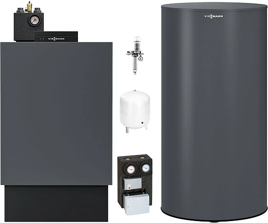 Viessmann Öl-Brennwert-Paket Vitoladens 300-C 19,3 KW 2-stufig Mit Regelung Vitotronic 200, Mischermodul Und 160l Speicher Nebengestellt - Z022561 1 Viessmann Öl-Brennwert-Paket Vitoladens 300-C 19,3 KW 2-stufig Mit Regelung Vitotronic 200, Mischermodul Und 160l Speicher Nebengestellt - Z022561