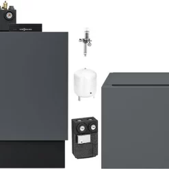 Viessmann Öl-Brennwert-Paket Vitoladens 300-C 28,9 KW 2-stufig Mit Regelung Vitotronic 200 Und 160l Speicher Untergestellt - Z022503