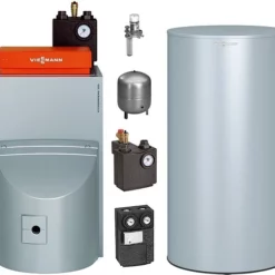 Viessmann Öl-Brennwert-Paket Vitorondens 200-T 20,2 KW Mit Regelung Vitotronic 200 Und 160l Speicher Nebengestellt - BR2A467