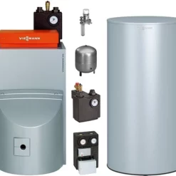 Viessmann Öl-Brennwert-Paket Vitorondens 200-T 28,6 KW Mit Regelung Vitotronic 200, Mischermodul Und 160l Speicher Nebengestellt - BR2A490