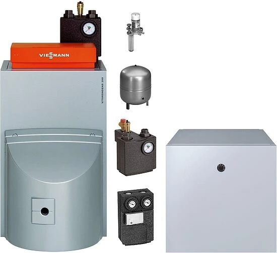 Viessmann Öl-Brennwert-Paket Vitorondens 200-T 28,6 KW Mit Regelung Vitotronic 200 Und 160l Speicher Untergestellt - BR2A463 1 Viessmann Öl-Brennwert-Paket Vitorondens 200-T 28,6 KW Mit Regelung Vitotronic 200 Und 160l Speicher Untergestellt - BR2A463
