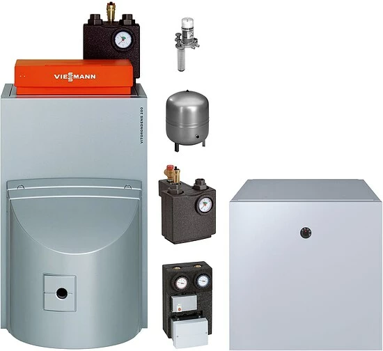 Viessmann Öl-Brennwert-Paket Vitorondens 200-T 24,6 KW Mit Regelung Vitotronic 200, Mischermodul Und 160l Speicher Untergestellt - BR2A483 1 Viessmann Öl-Brennwert-Paket Vitorondens 200-T 24,6 KW Mit Regelung Vitotronic 200, Mischermodul Und 160l Speicher Untergestellt - BR2A483