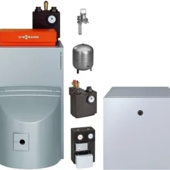 Viessmann Öl-Brennwert-Paket Vitorondens 200-T 20,2 KW Mit Regelung Vitotronic 200, Mischermodul Und 160l Speicher Untergestellt - BR2A482