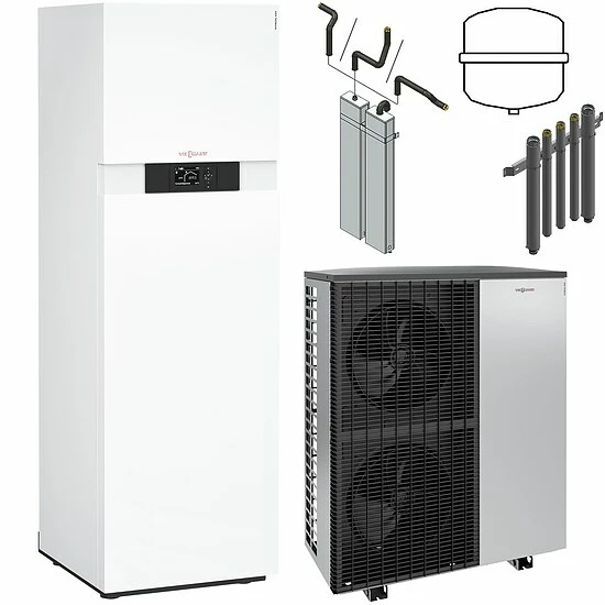 Viessmann Split Luft/Wasser-Wärmepumpe Vitocal 222-S AWBT-E-AC 221.C10 400V Mit Regelung Vitotronic 200 + Pufferspeicher 100-E SVPA 42l, Anschluss Oben - Z017636 1 Viessmann Split Luft/Wasser-Wärmepumpe Vitocal 222-S AWBT-E-AC 221.C10 400V Mit Regelung Vitotronic 200 + Pufferspeicher 100-E SVPA 42l, Anschluss Oben - Z017636