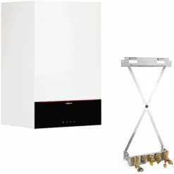 Viessmann Paket Gas-Brennwert-Kombitherme Vitodens 200-W 25 KW Mit Montagehilfe Aufputz - Z019676