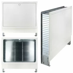 Unterputz - Verteilerschrank - Farbe Weiß - 2-3 Heizkreise