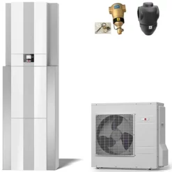 WOLF Wärmepumpencenter-Paket CHC-Split 05/200 Inklusive BWL-1S-05/230V, Warmwasserspeicher, Bedienmodul + Zubehör - 9146657W01