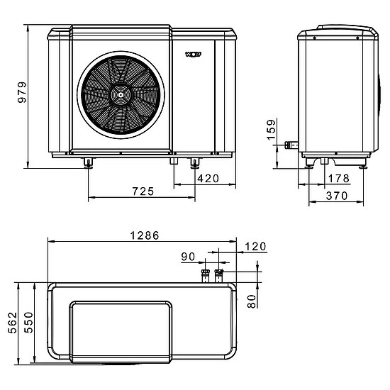 WOLF Luft/Wasser-Wärmepumpen-Center CHC-Monoblock 07/200 Inklusive CHA07/400V, Warmwasserspeicher Und Bedienmodul - 9146835 2 WOLF Luft/Wasser-Wärmepumpen-Center CHC-Monoblock 07/200 Inklusive CHA07/400V, Warmwasserspeicher Und Bedienmodul - 9146835 – Bild 2