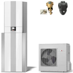 WOLF Wärmepumpencenter-Paket CHC-Split 07/300-50 Inklusive BWL-1S-07/230V, Warmwasserspeicher, Reihenpufferspeicher, Bedienmodul + Zubehör - 9146673W01