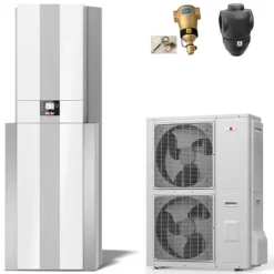 WOLF Wärmepumpencenter-Paket CHC-Split 10/300 Inklusive BWL-1S-10/400V, Warmwasserspeicher, Bedienmodul + Zubehör - 9146669W01