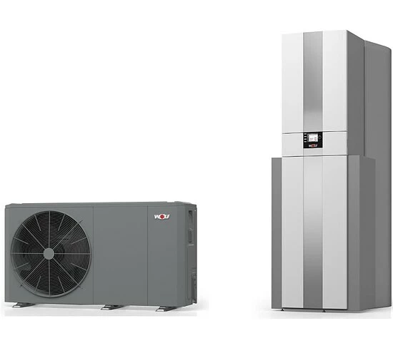 WOLF Wärmepumpen-Center FHA-Monoblock 300-S50 Inklusive FHA-14/17 400V, Warmwasserspeicher, Trennpufferspeicher + Bedienmodul - 9148257 1 WOLF Wärmepumpen-Center FHA-Monoblock 300-S50 Inklusive FHA-14/17 400V, Warmwasserspeicher, Trennpufferspeicher + Bedienmodul - 9148257