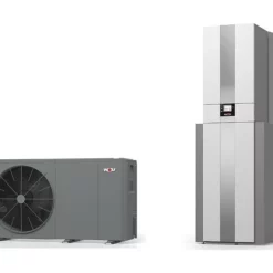 WOLF Wärmepumpen-Center FHA-Monoblock 200-R35 Inklusive FHA-08/10 230V, Warmwasserspeicher, Reihenpufferspeicher + Bedienmodul - 9148163