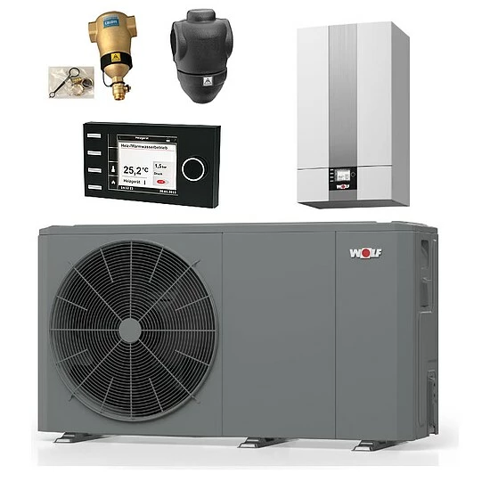 WOLF Luft/Wasser-Wärmepumpen-Paket FHA-Monoblock 05/06 230V Mit Bedienmodul Und Zubehör - 9148031W01 1 WOLF Luft/Wasser-Wärmepumpen-Paket FHA-Monoblock 05/06 230V Mit Bedienmodul Und Zubehör - 9148031W01