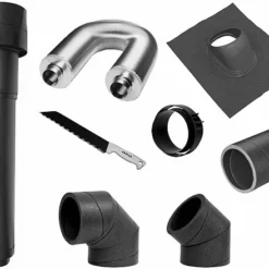 WOLF Zubehörpaket CWL 180 Dachmontage - Farbe Schwarz